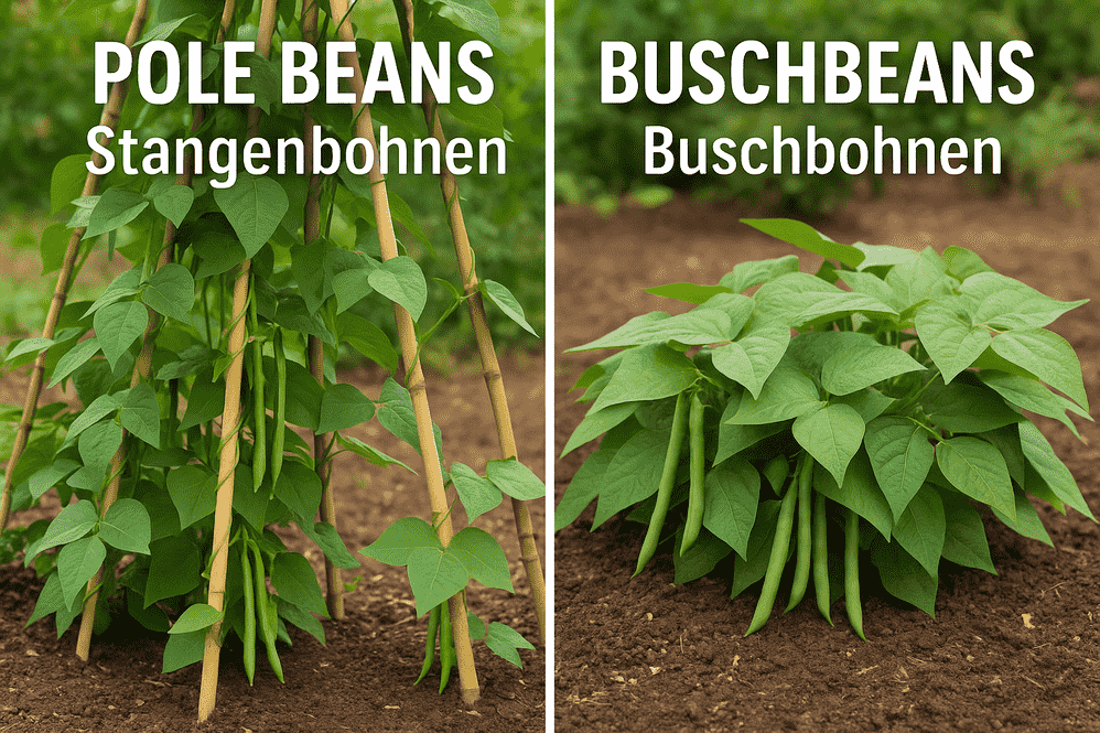 Die richtige Bohnensorte wählen Stangenbohnen vs. Buschbohnen